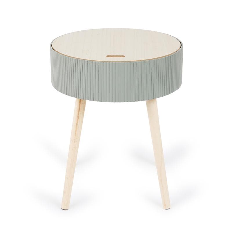 Table de nuit ronde - vert