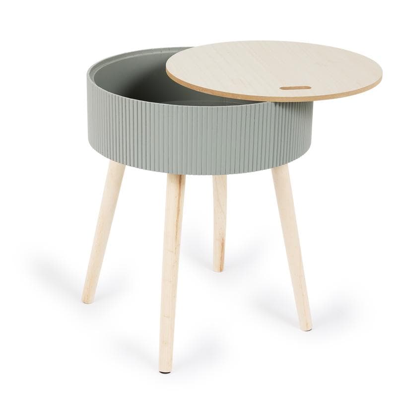 Table de nuit ronde - vert