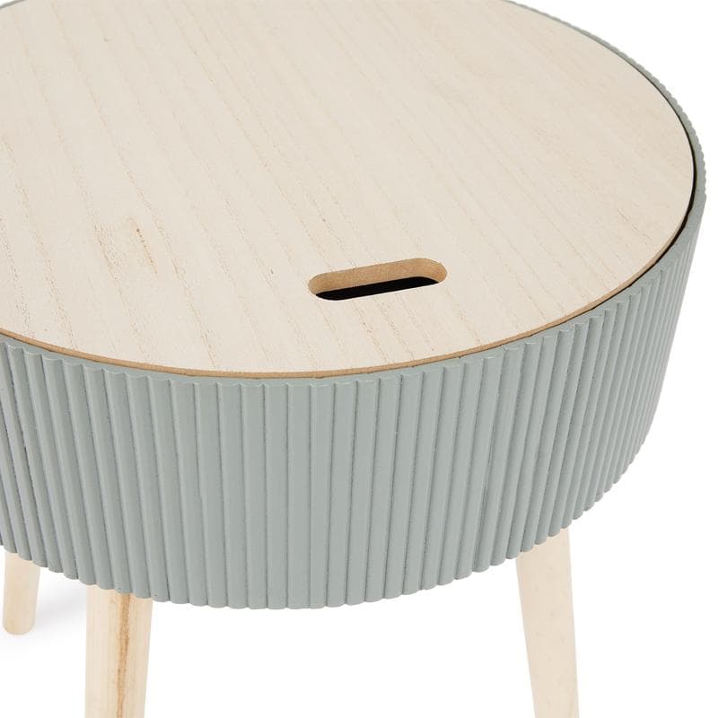 Table de nuit ronde - vert