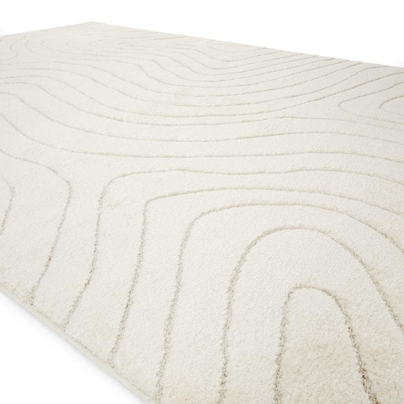 Hoogpolig vloerkleed Eclipse - crème-wit