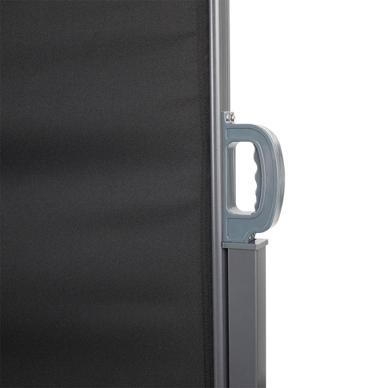 Double paravent rétractable - noir