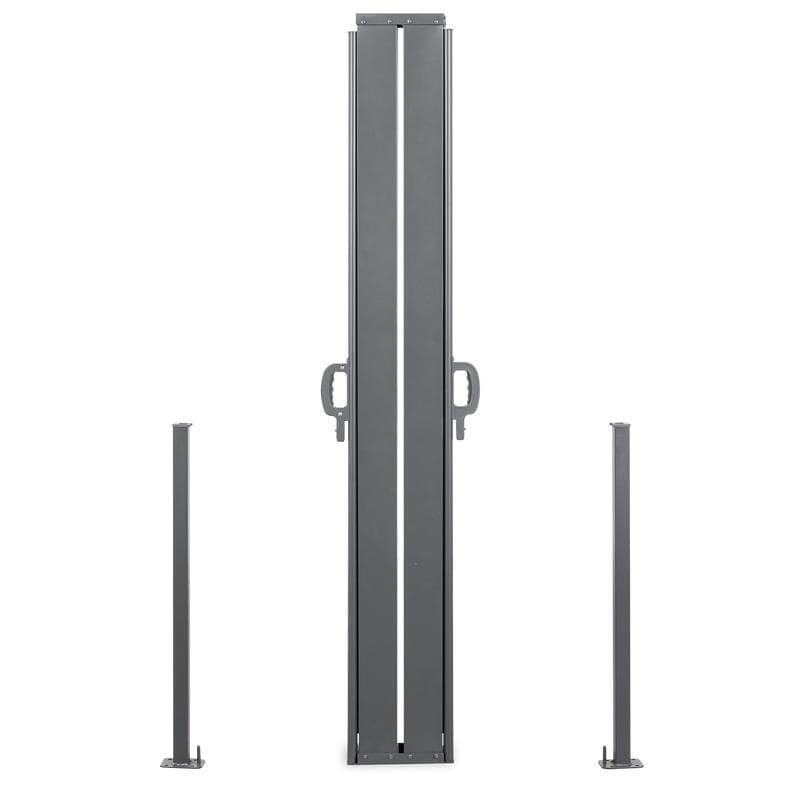 Uittrekbaar dubbel windscherm - zwart