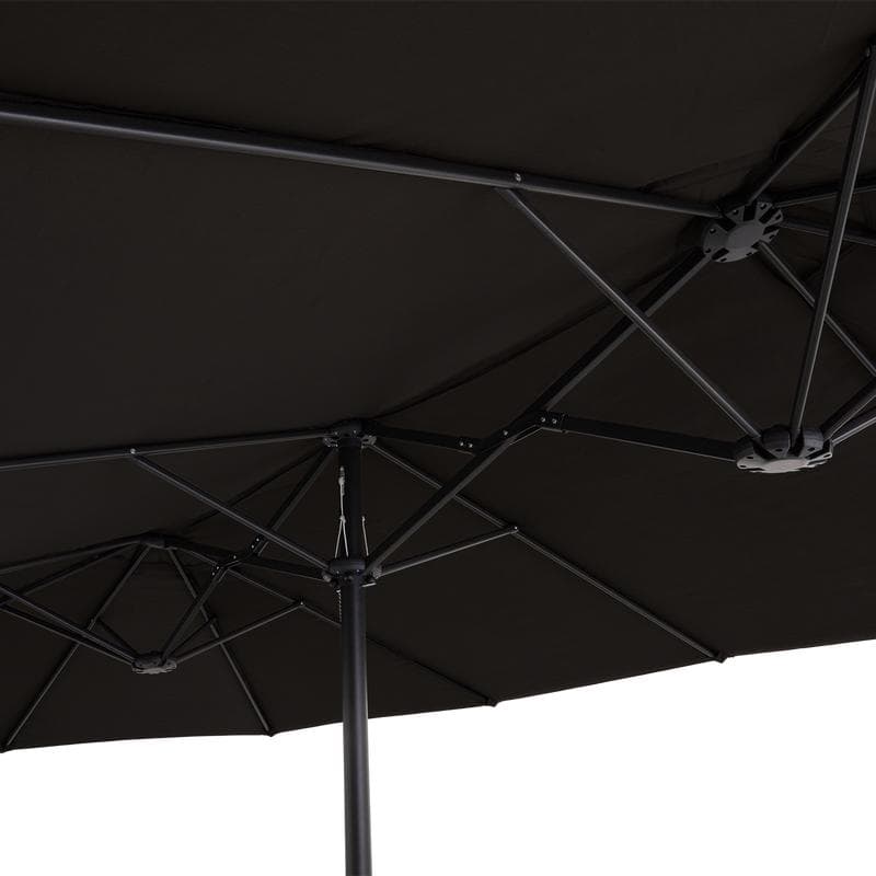 Parasol double avec housse - anthracite