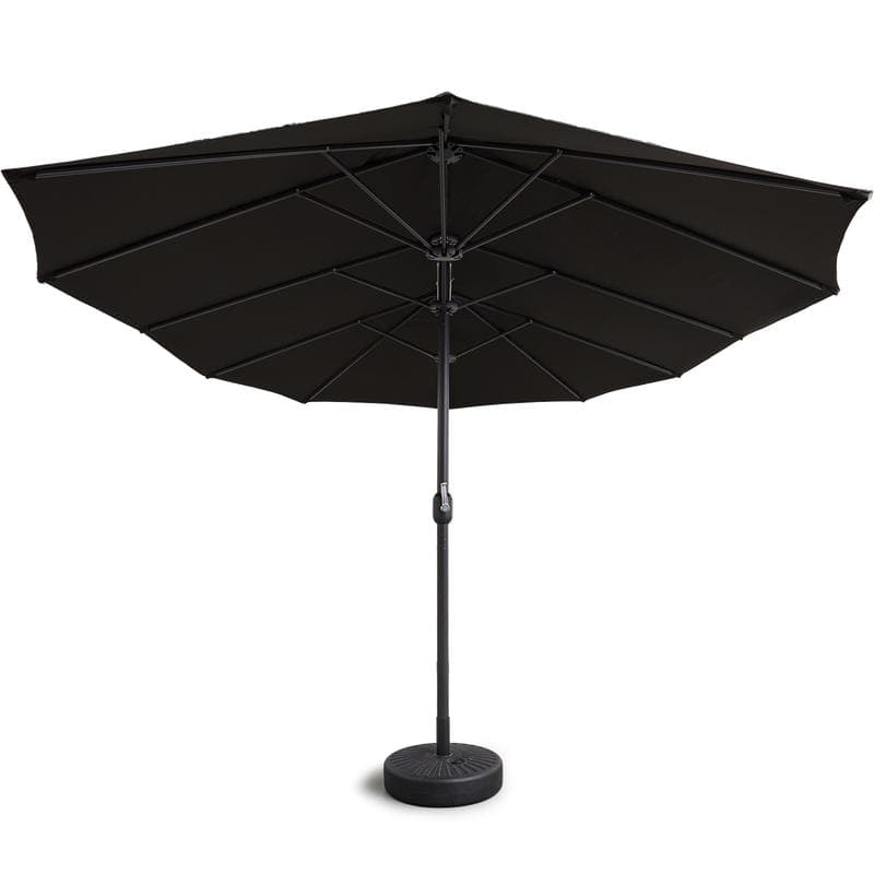 Dubbele parasol incl. hoes - antraciet