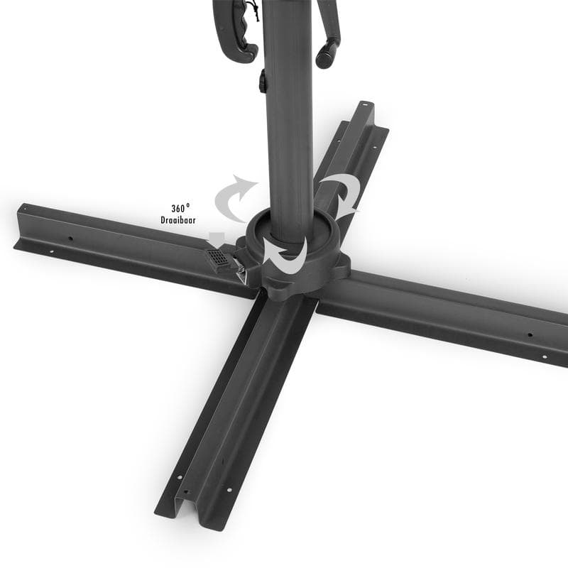 Zweefparasol XL - antraciet