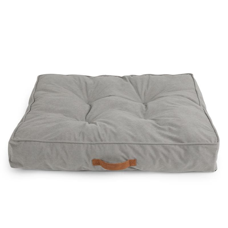 Hondenkussen grijs met handvat 83 x 70 x 15 cm