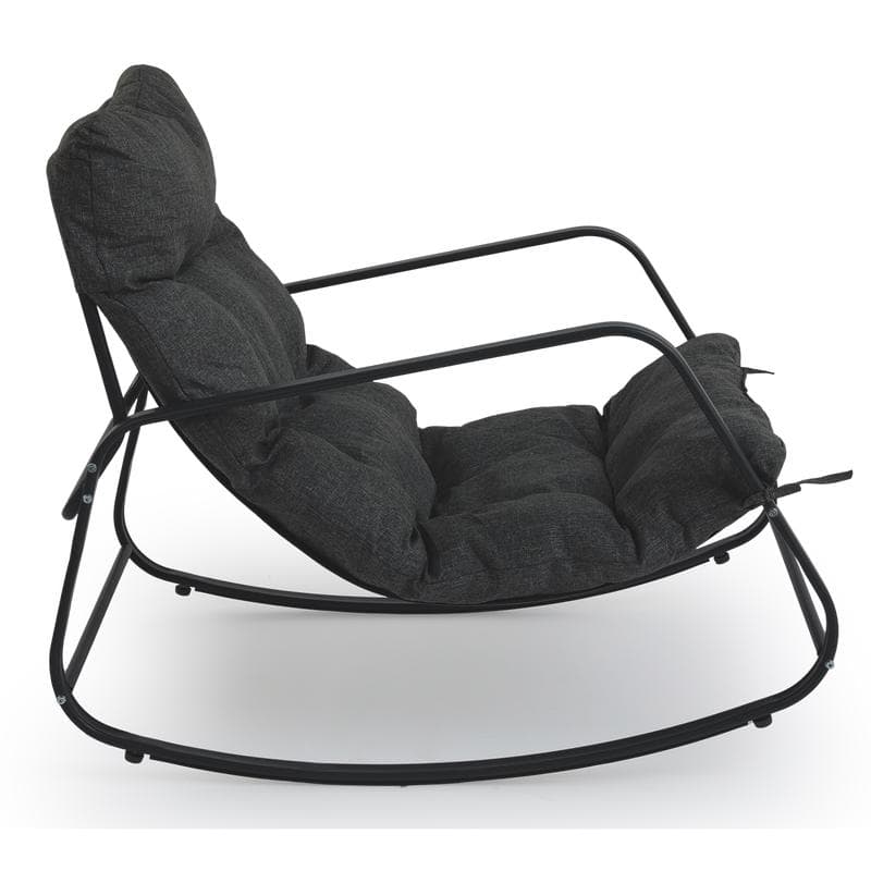 Fauteuil à bascule avec coussin