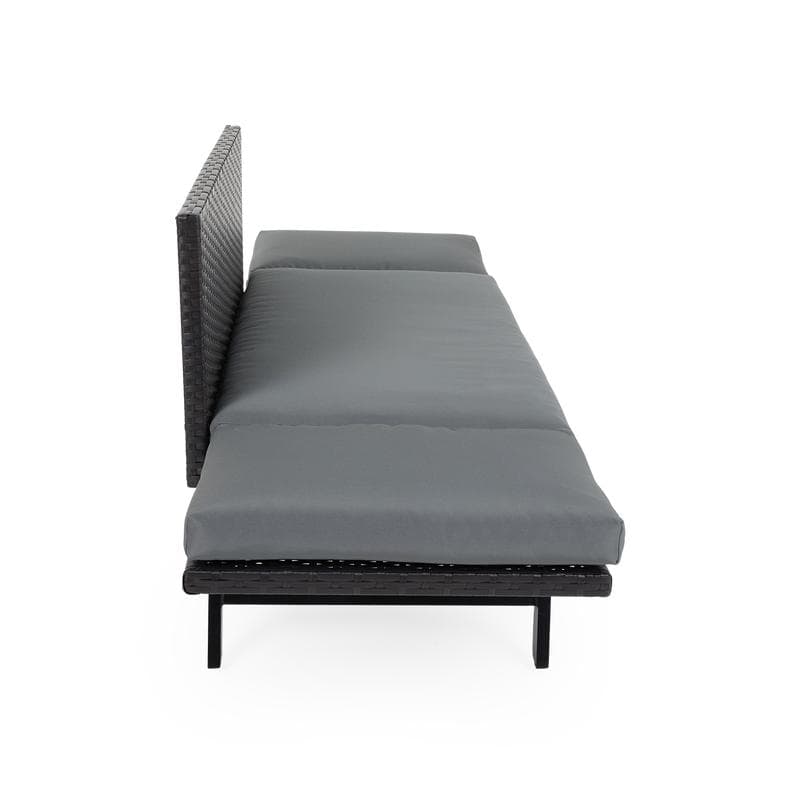 2-in-1 loungebank met rattanlook