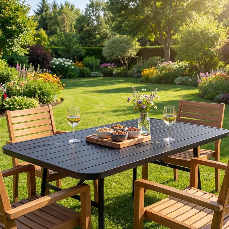 Eettafel voor buiten - antraciet