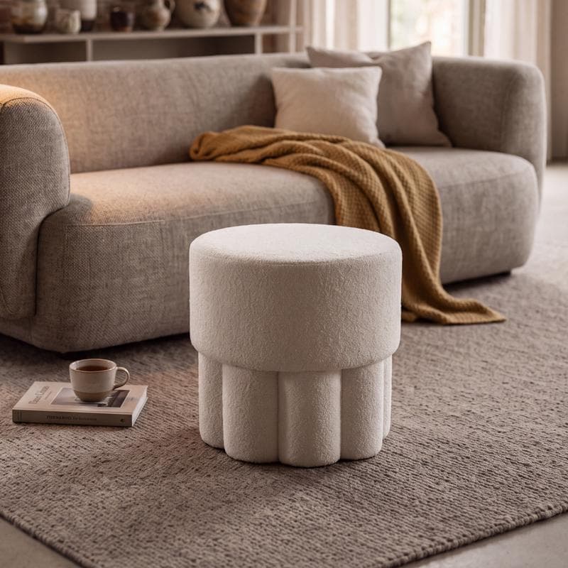 Design teddy poef - wit