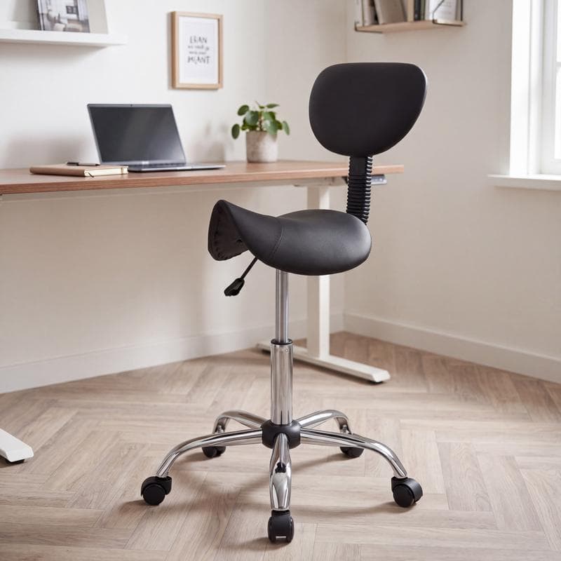 Tabouret ergonomique avec dossier
