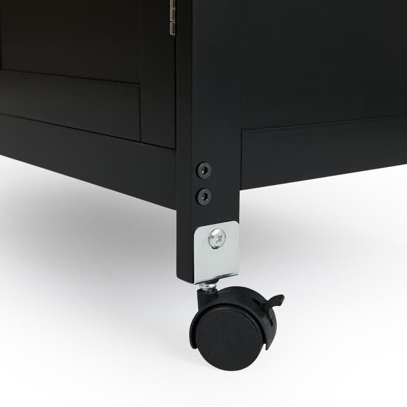 Keukentrolley op wielen - zwart