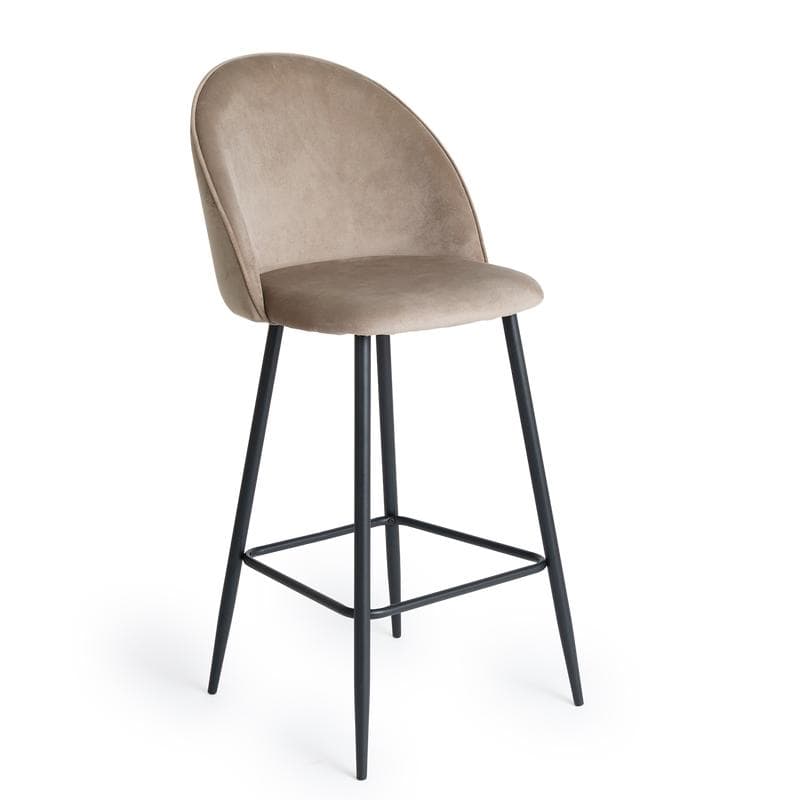 Barkruk Velvet 2 stuks - Simple Taupe