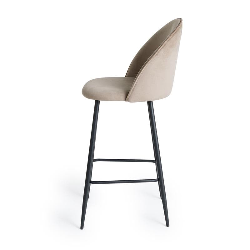 Barkruk Velvet 2 stuks - Simple Taupe