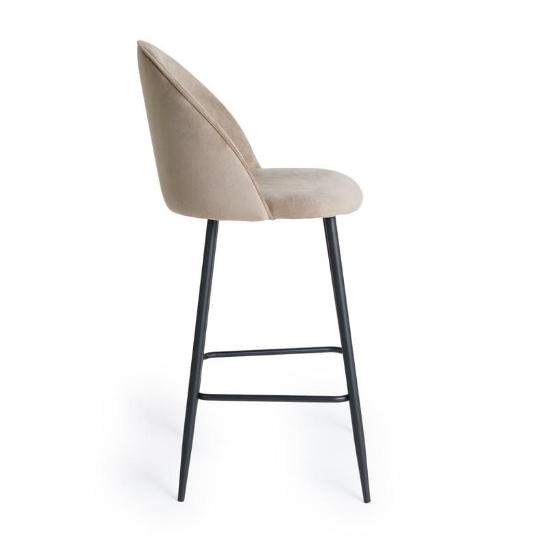 Barkruk Velvet 2 stuks - Simple Taupe