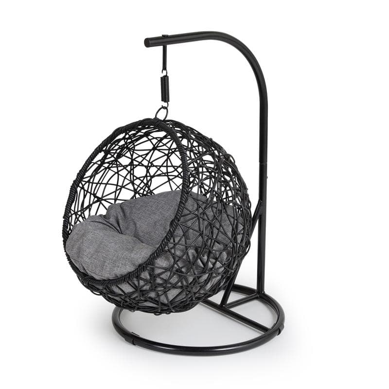 Fauteuil suspendu pour chat - noir et gris