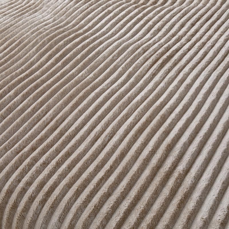 Parure de lit en velours côtelé - taupe