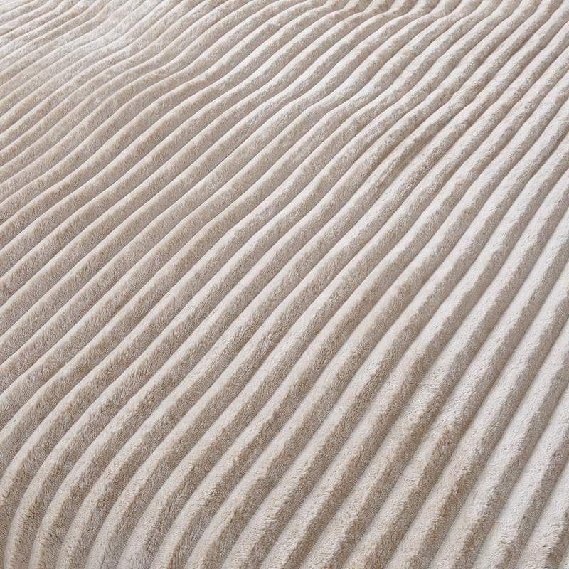 Parure de lit en velours côtelé - blanc crème