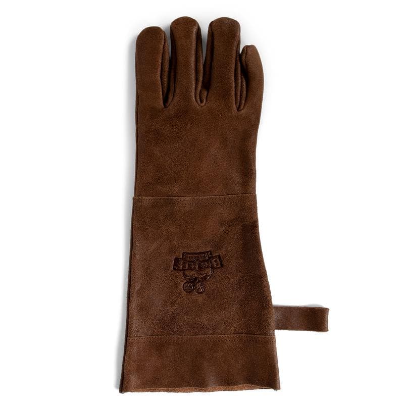 Tablier et gant pour barbecue - cognac