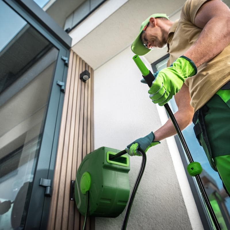 Dévidoir automatique mural