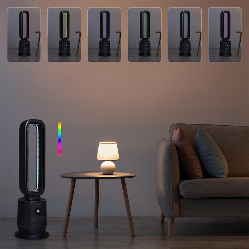 Ventilateur chauffage sans pales Hyundai - gris