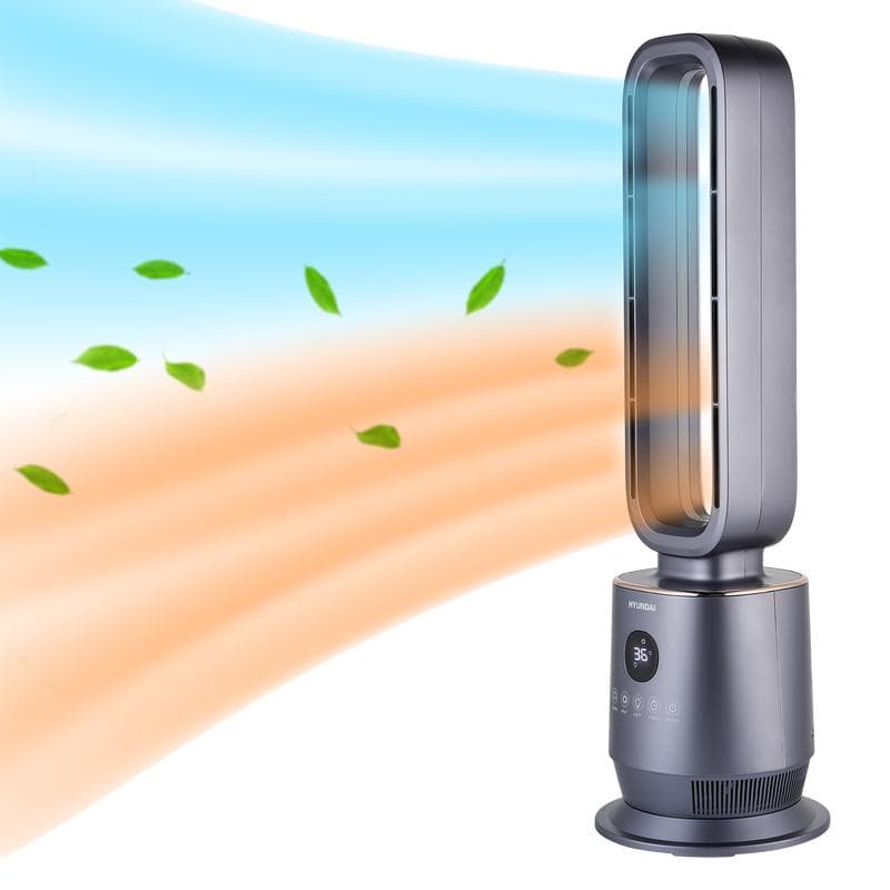 Ventilateur chauffage sans pales Hyundai - gris