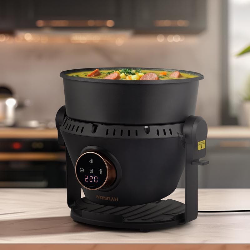Hyundai 3-in-1 airfryer, grill & hotpot