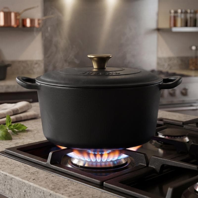 Gietijzeren braadpan - zwart