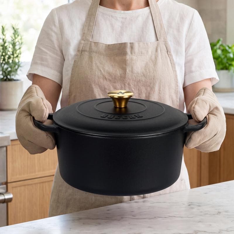 Gietijzeren braadpan - zwart