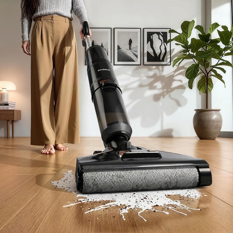 Hyundai BLDC Wet & Dry draadloze stofzuiger 2-in-1 - met dweilfunctie