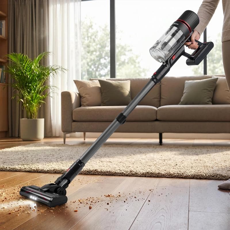 Steelstofzuiger Hyundai Vortex Pro met dockingstation - met ledlampjes