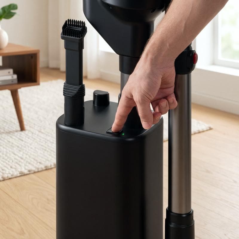 Steelstofzuiger Hyundai Vortex Pro met laad- en leegstation