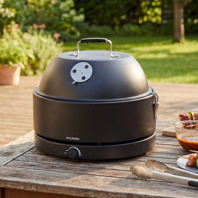 Barbecue de table avec couvercle Hyundai