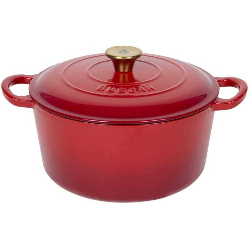 Gietijzeren braadpan - rood