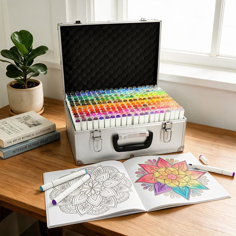 Coffret premium de marqueurs à l'eau XXXL DécoTime - 300 marqueurs