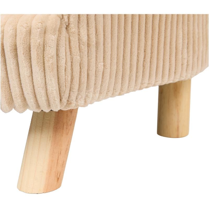 Teddy rib huisdierenfauteuil - taupe