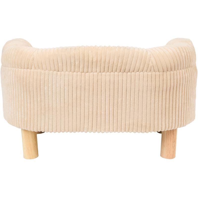 Teddy rib huisdierenfauteuil - taupe