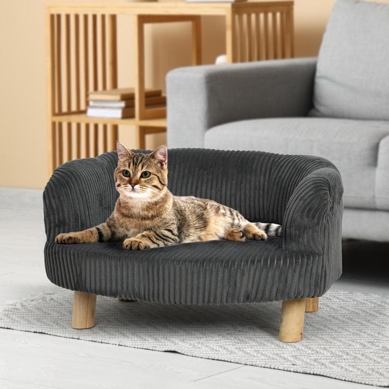 Canapé pour chien et chat anthracite