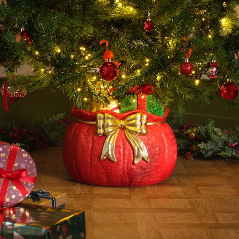 Pied de sapin de Noël en forme de hotte