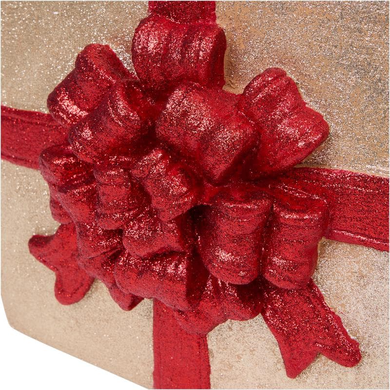 Pied de sapin de Noël en forme de cadeau