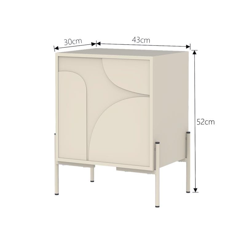 Nachtkastje 2 stuks – beige