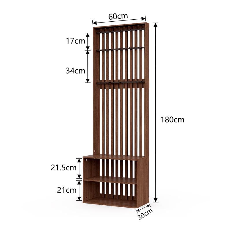Kapstok met schoenenrek
