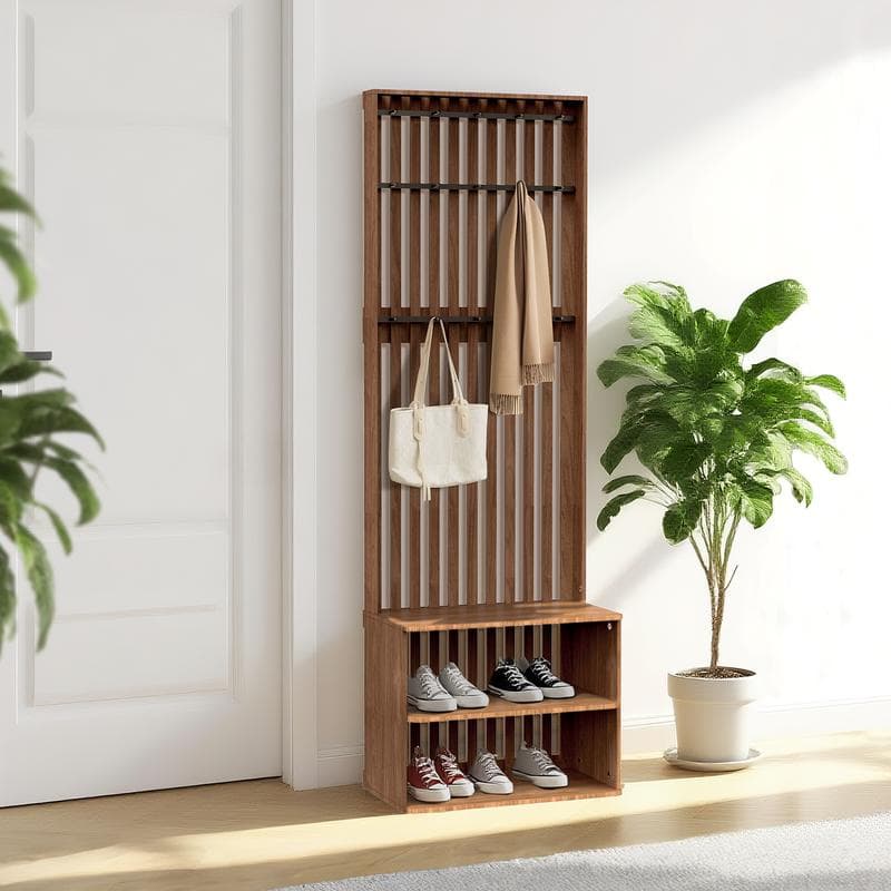 Kapstok met schoenenrek