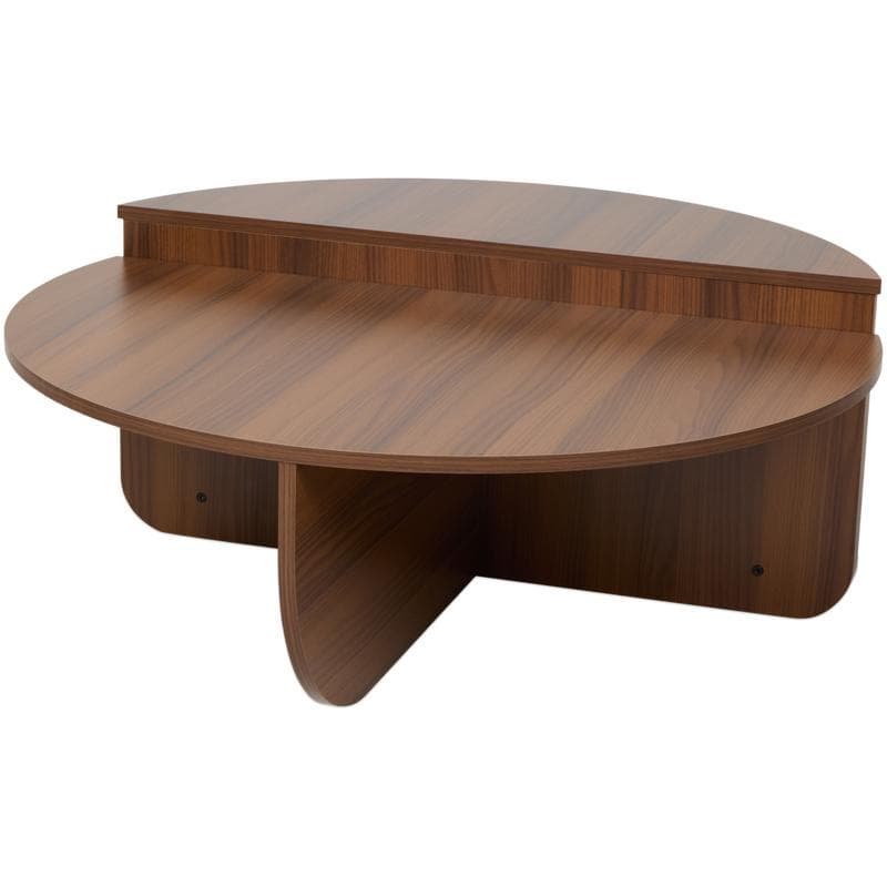 Ronde salontafel met twee niveaus