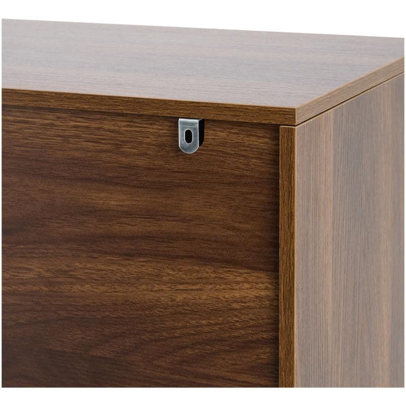 Wandkast met abstract design - beige/bruin