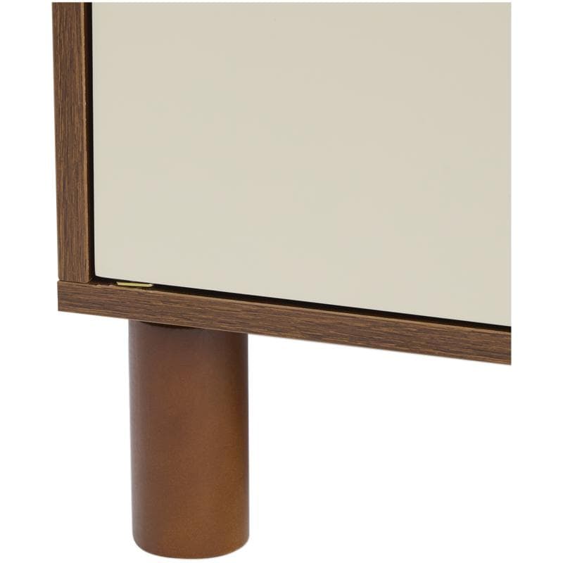Wandkast met abstract design - beige/bruin