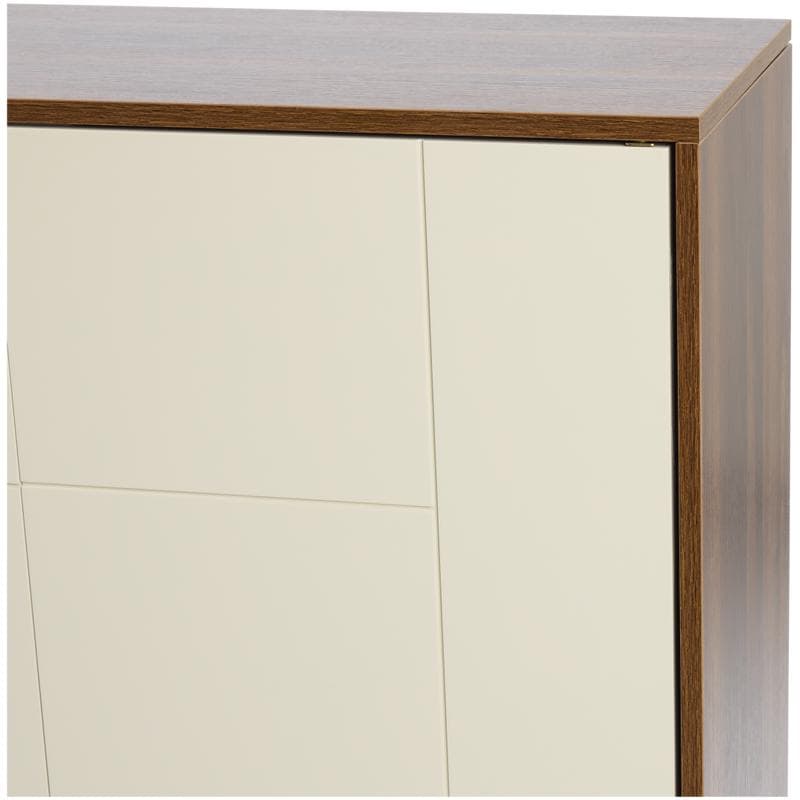 Wandkast met abstract design - beige/bruin