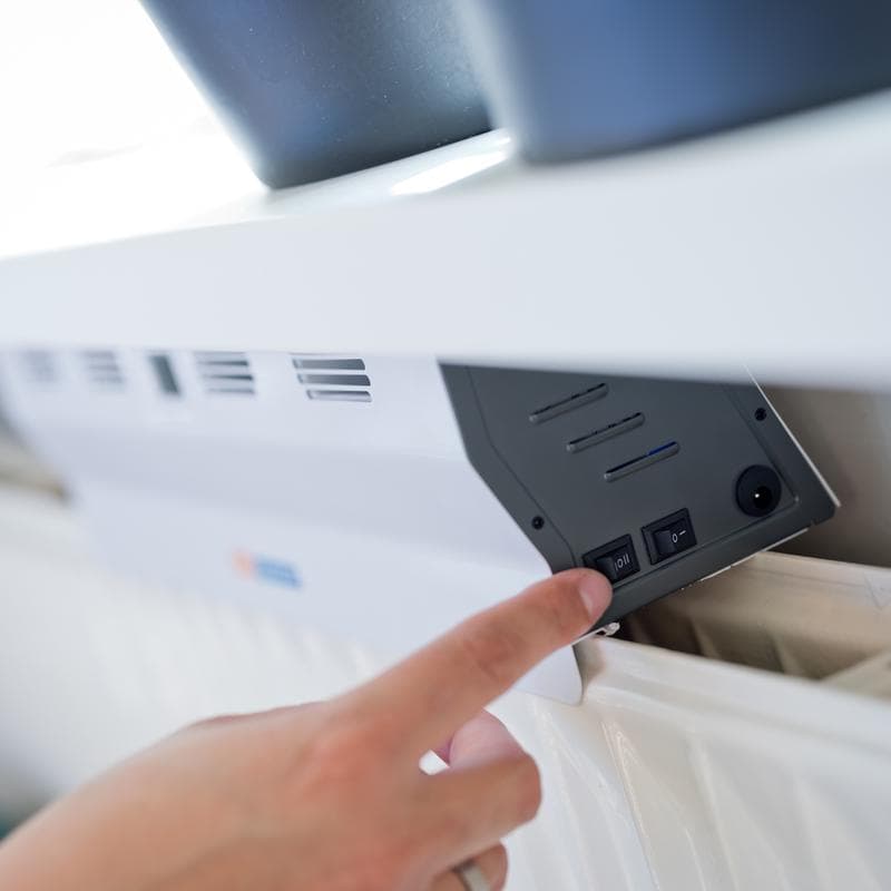 Hot Air Booster radiatorventilator