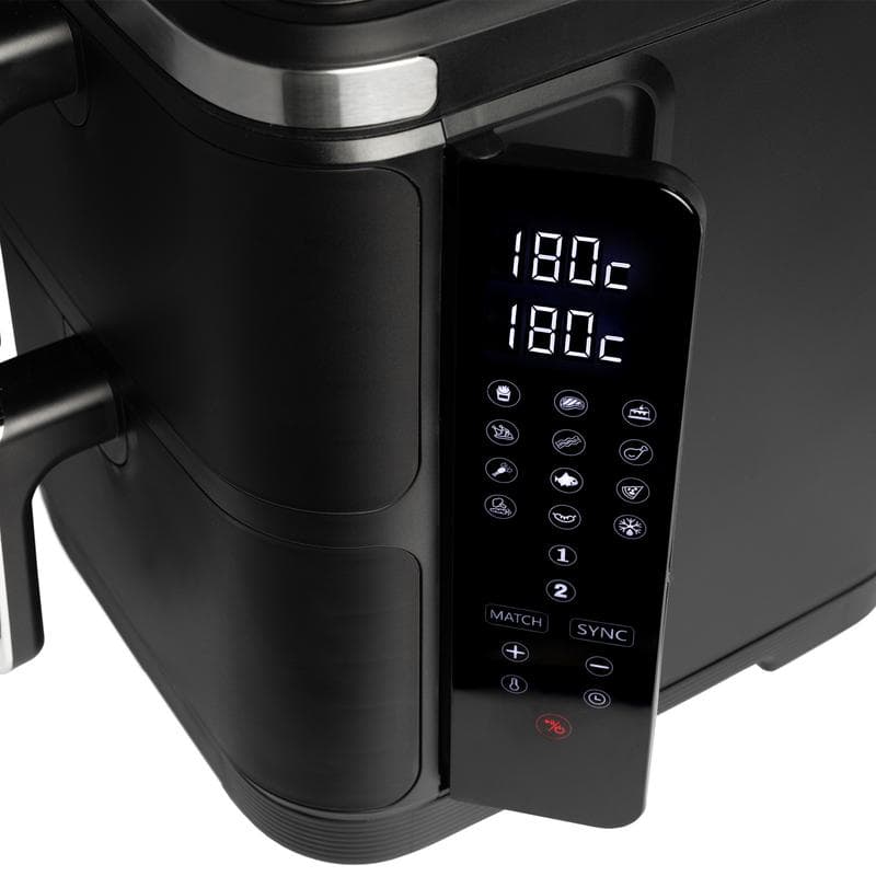 Dubbele airfryer 2 x 5,5 liter