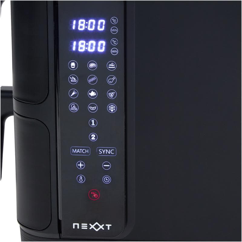 Dubbele airfryer 2 x 5,5 liter